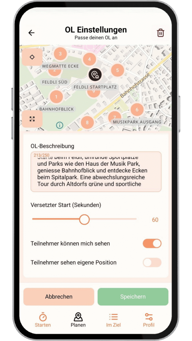 #4 OL Einstellungen vornehmen