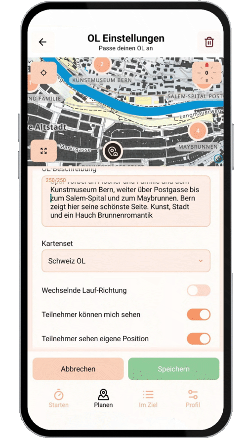 #4 OL Einstellungen